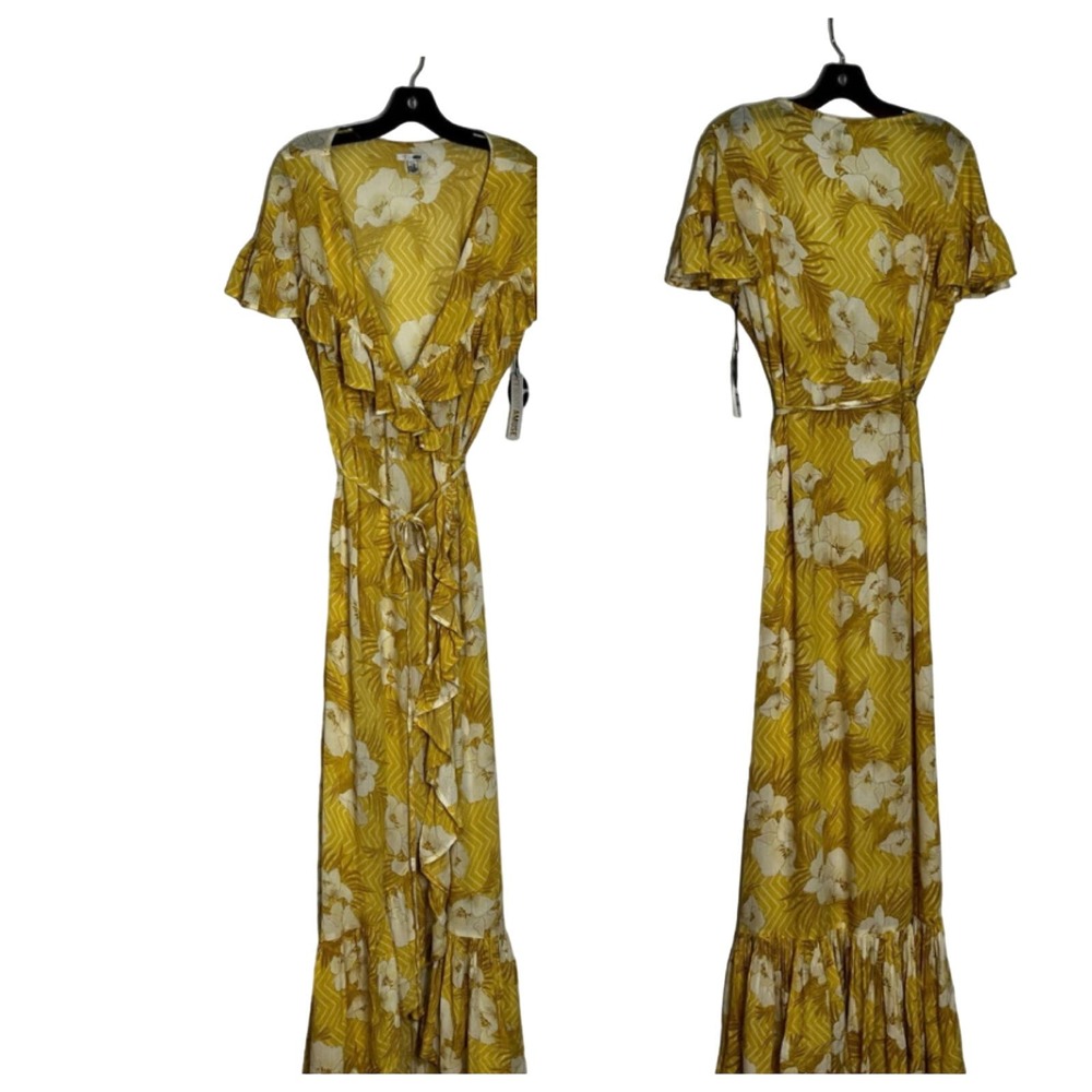 Floral Yellow Maxi Dress